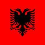 Flag of Albania passport photo
